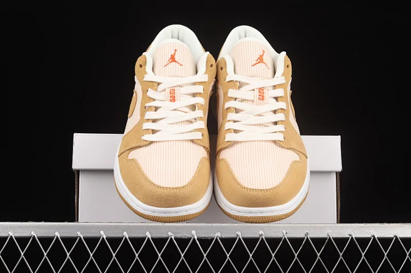 All categories Air Jordan Jordan series basketball shoes Air Jordan 1 Low G version pure original Air Jordan 1 Low AJ1 Joe 1 khaki corduroy low-top cultural and leisure sports sneakers DH7820-700